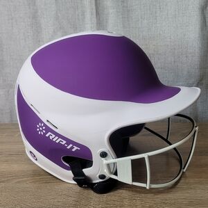 RIP-IT Purple and White Kids Helmet Softball
